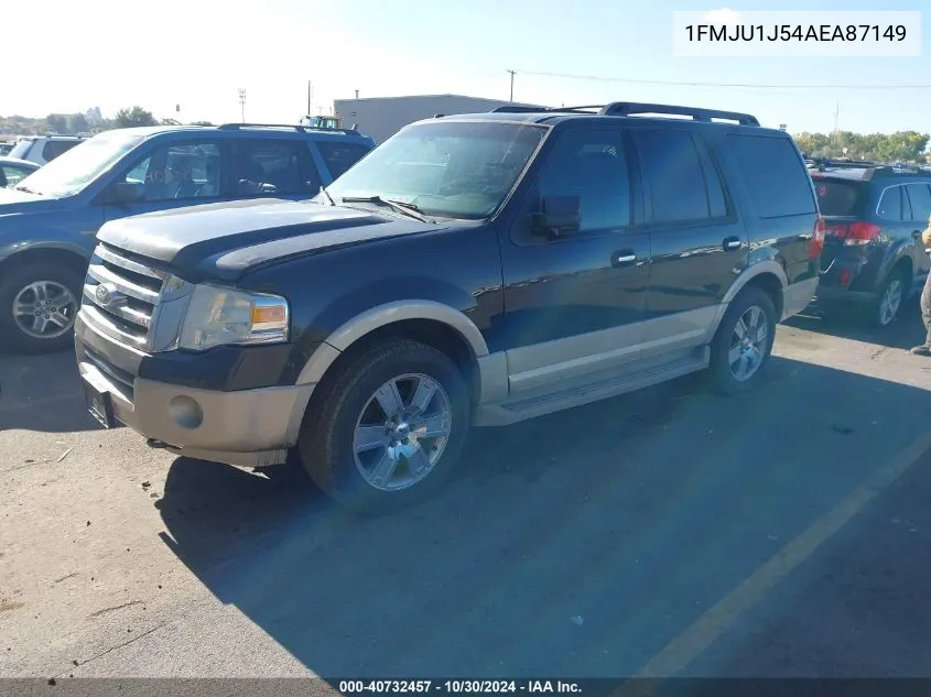 2010 Ford Expedition Eddie Bauer/King Ranch VIN: 1FMJU1J54AEA87149 Lot: 40732457