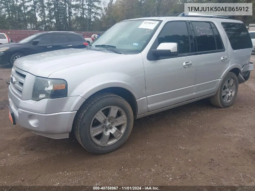 2010 Ford Expedition Limited VIN: 1FMJU1K50AEB65912 Lot: 40758967