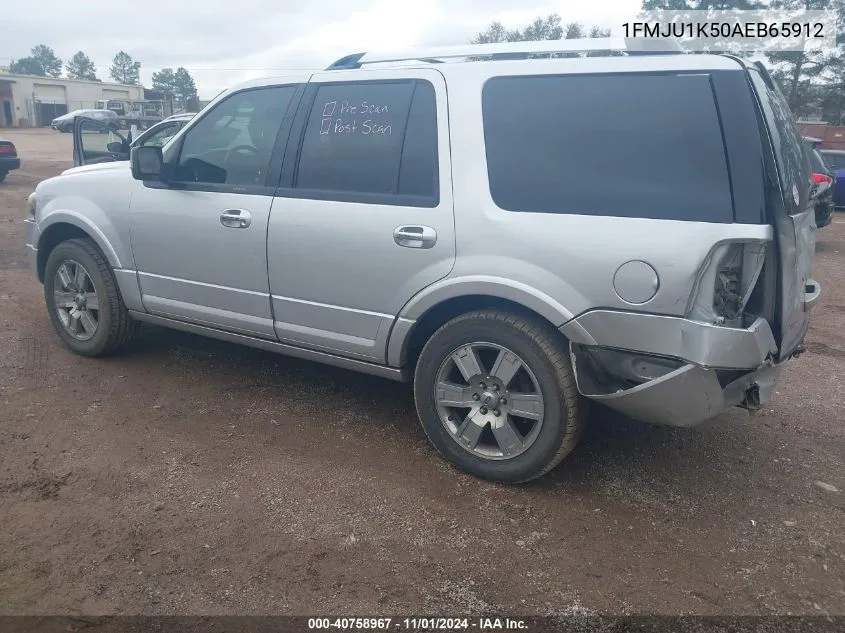 2010 Ford Expedition Limited VIN: 1FMJU1K50AEB65912 Lot: 40758967