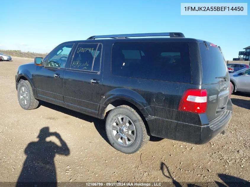 2011 Ford Expedition El Limited VIN: 1FMJK2A55BEF14450 Lot: 12106799