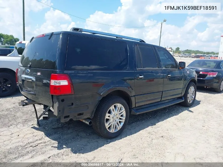 2011 Ford Expedition El Limited VIN: 1FMJK1K59BEF18591 Lot: 39586617