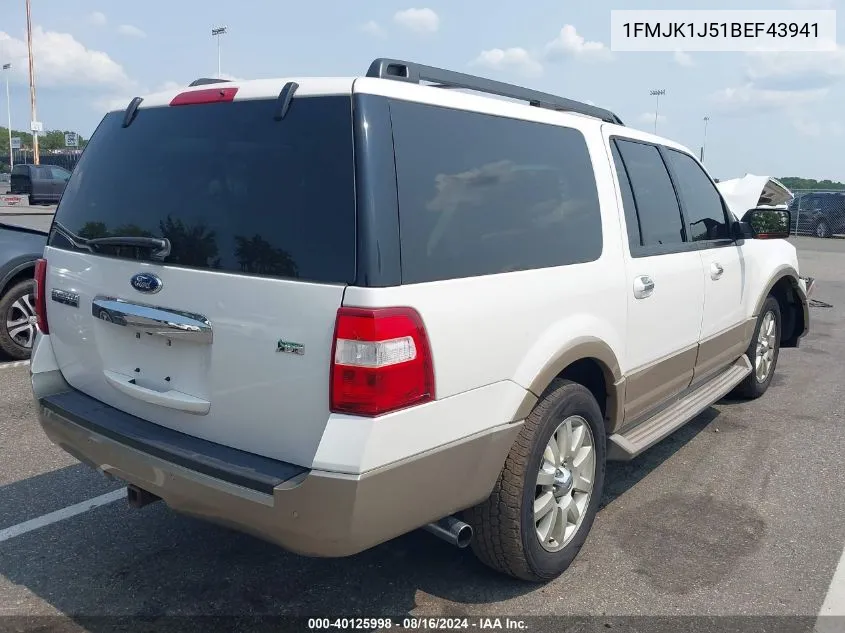 2011 Ford Expedition El Xlt VIN: 1FMJK1J51BEF43941 Lot: 40125998