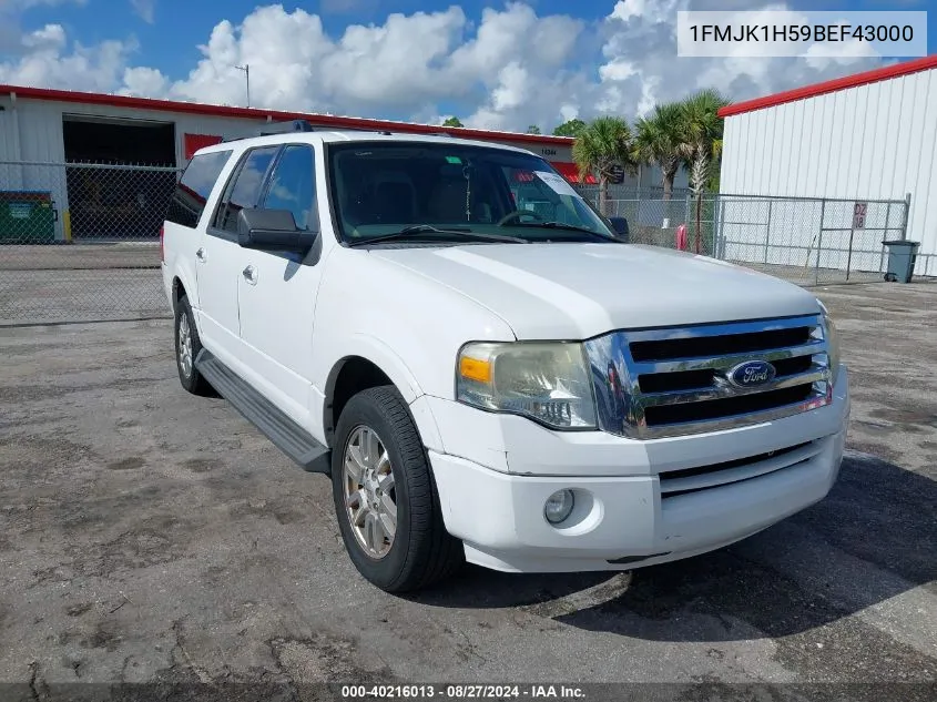 2011 Ford Expedition El Xlt VIN: 1FMJK1H59BEF43000 Lot: 40216013