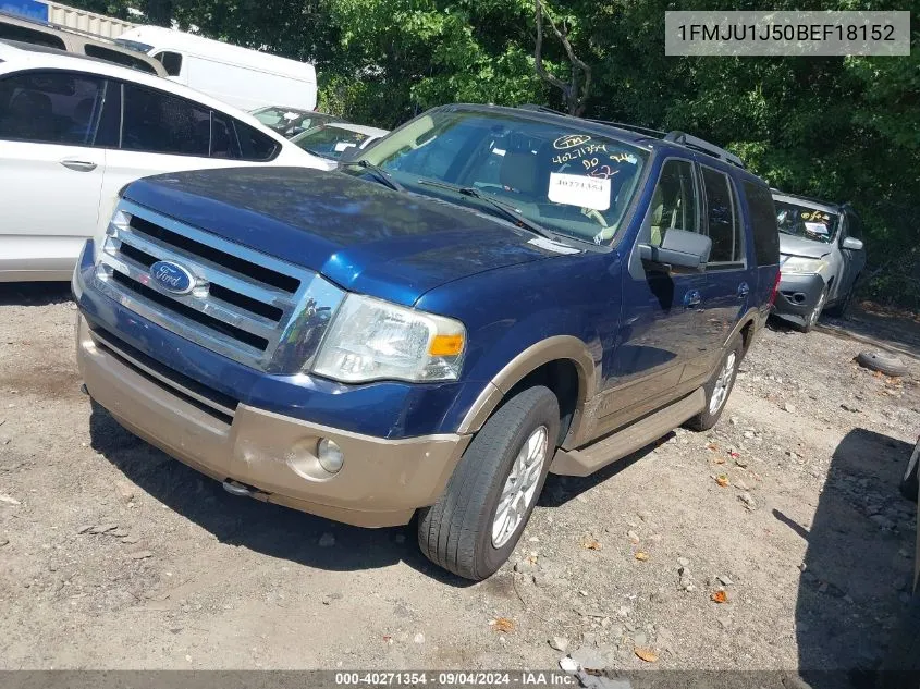 2011 Ford Expedition Xlt VIN: 1FMJU1J50BEF18152 Lot: 40271354