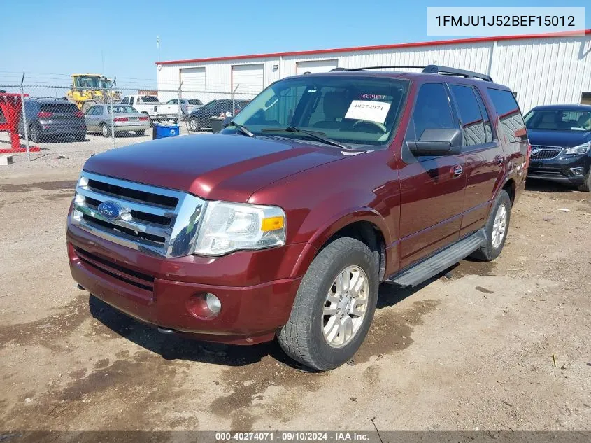 2011 Ford Expedition Xlt VIN: 1FMJU1J52BEF15012 Lot: 40274071