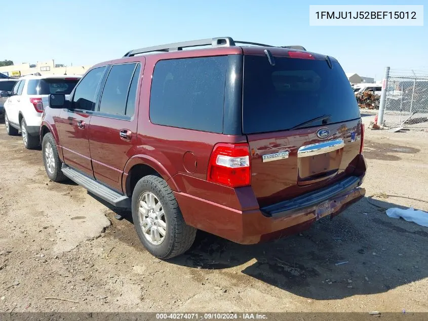 2011 Ford Expedition Xlt VIN: 1FMJU1J52BEF15012 Lot: 40274071