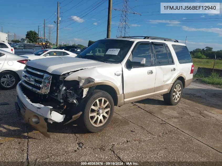 2011 Ford Expedition King Ranch VIN: 1FMJU1J56BEF12940 Lot: 40383876