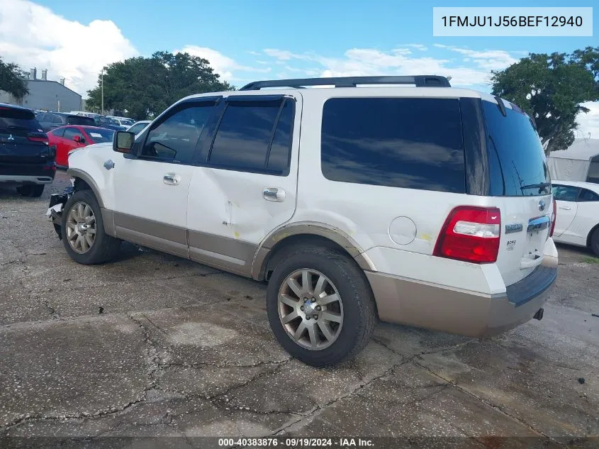 2011 Ford Expedition King Ranch VIN: 1FMJU1J56BEF12940 Lot: 40383876