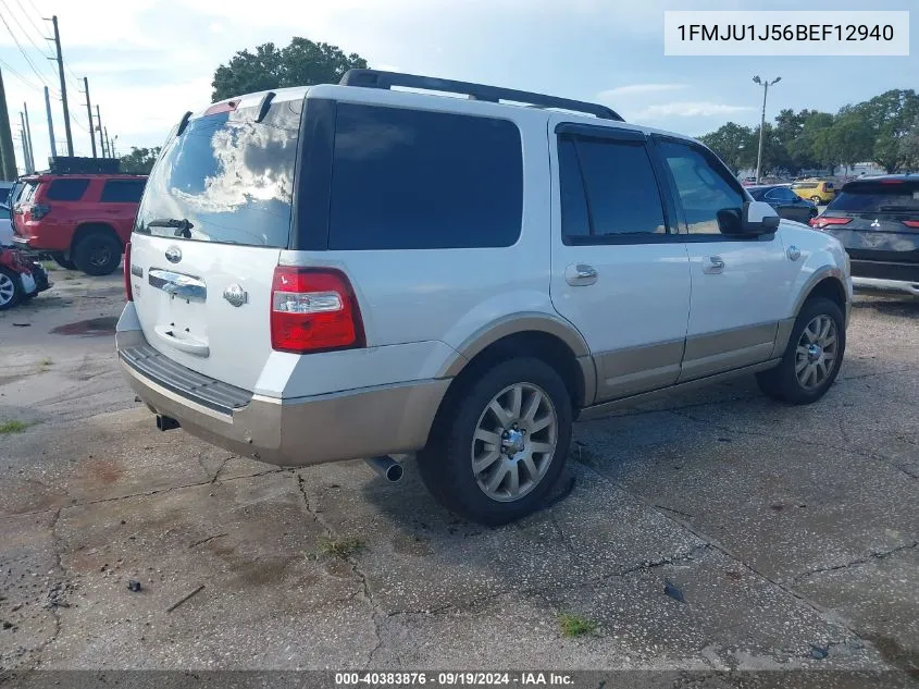 2011 Ford Expedition King Ranch VIN: 1FMJU1J56BEF12940 Lot: 40383876