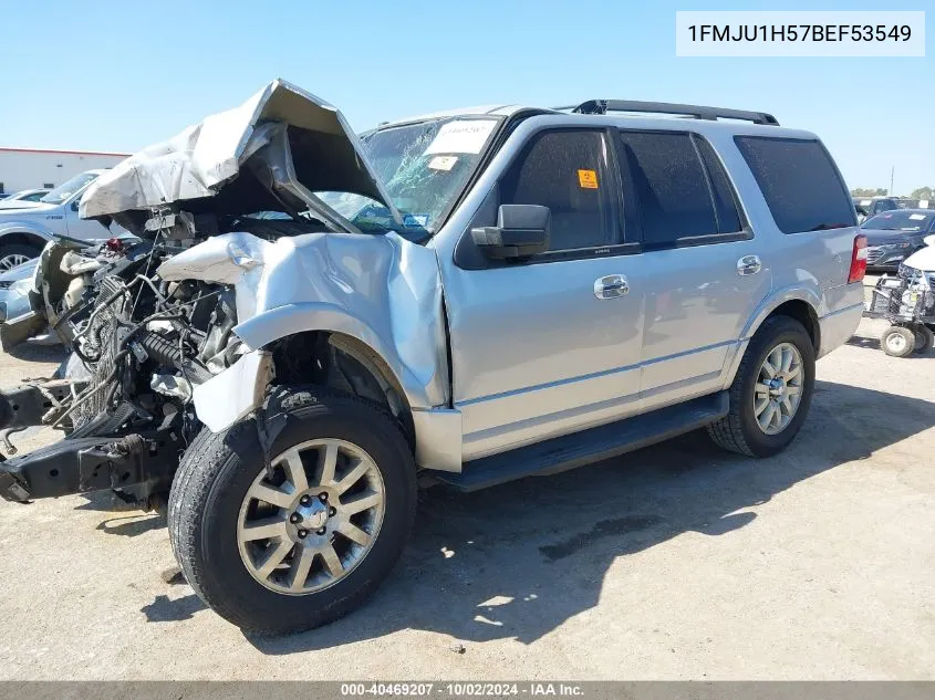 2011 Ford Expedition Xlt VIN: 1FMJU1H57BEF53549 Lot: 40469207