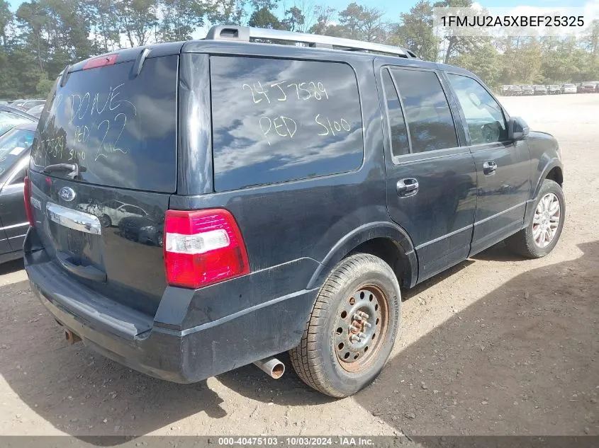 2011 Ford Expedition Limited VIN: 1FMJU2A5XBEF25325 Lot: 40475103