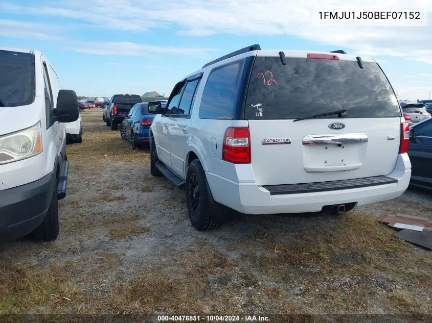 2011 Ford Expedition Xlt VIN: 1FMJU1J50BEF07152 Lot: 40476851