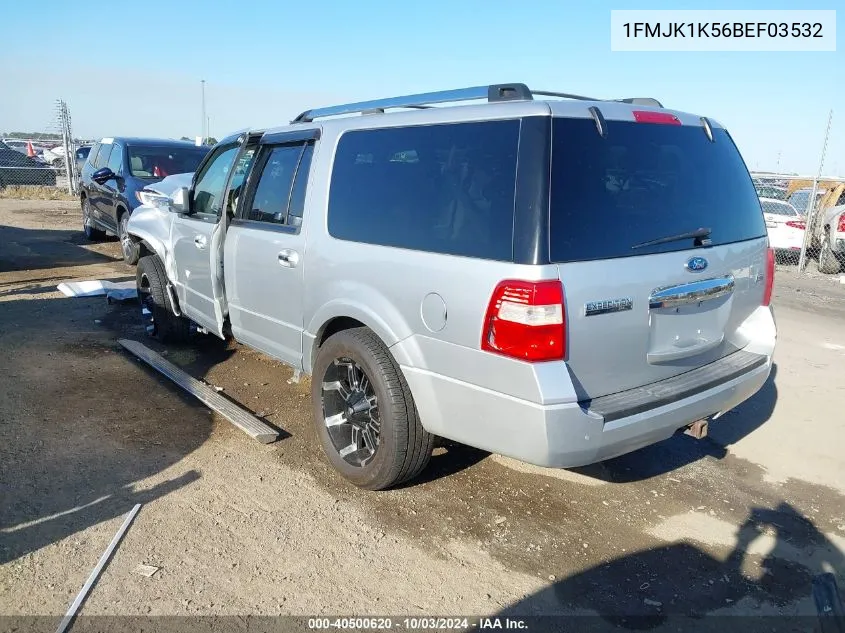 2011 Ford Expedition El Limited VIN: 1FMJK1K56BEF03532 Lot: 40500620