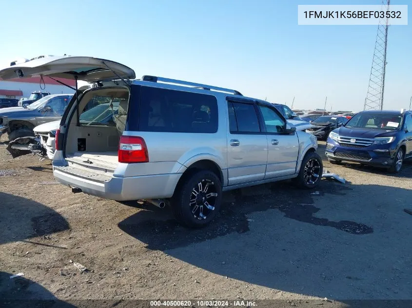 2011 Ford Expedition El Limited VIN: 1FMJK1K56BEF03532 Lot: 40500620