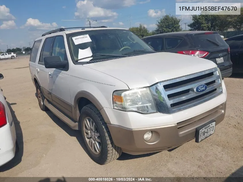 2011 Ford Expedition Xlt VIN: 1FMJU1H55BEF47670 Lot: 40518026