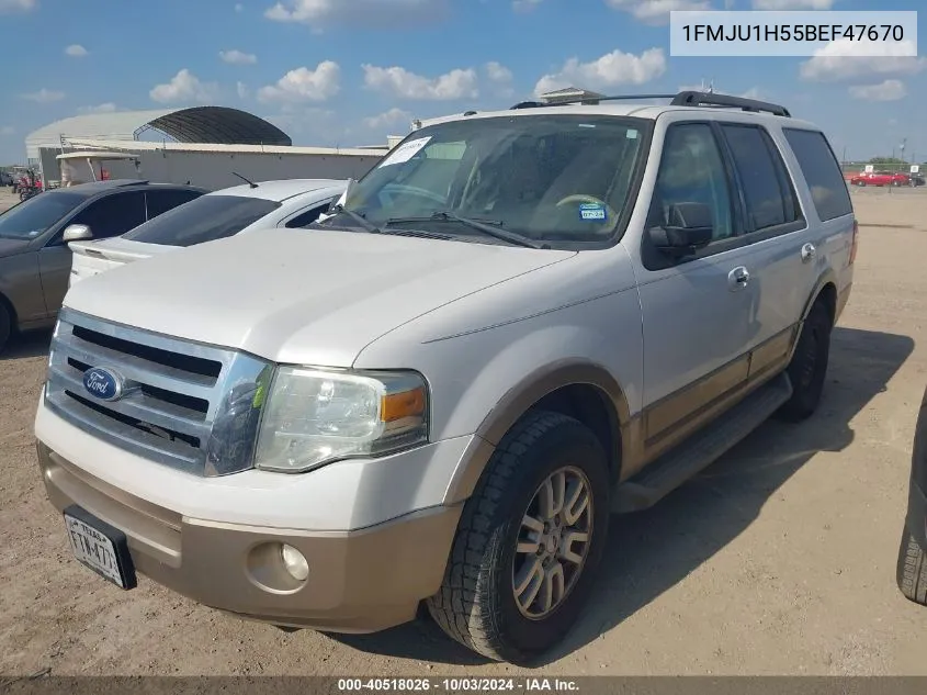 2011 Ford Expedition Xlt VIN: 1FMJU1H55BEF47670 Lot: 40518026