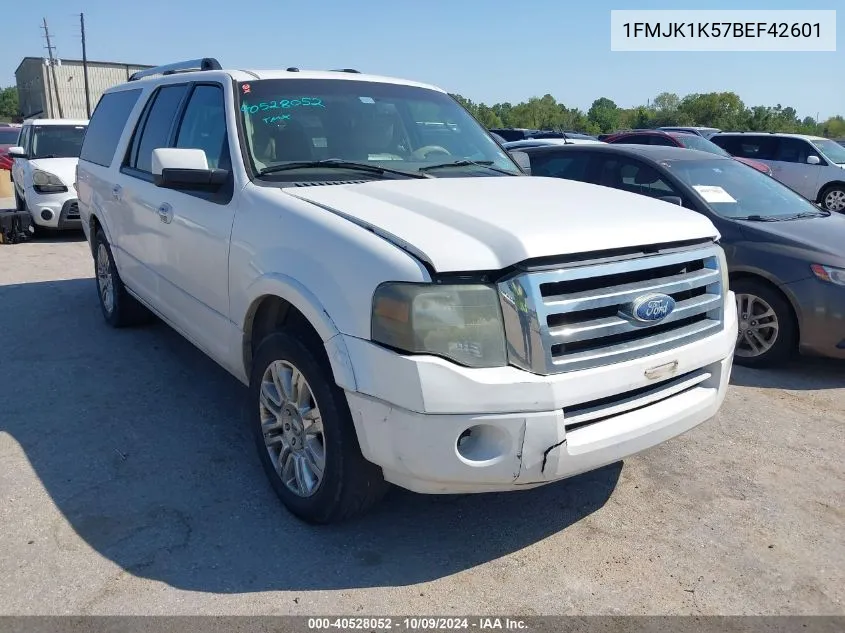 2011 Ford Expedition El Limited VIN: 1FMJK1K57BEF42601 Lot: 40528052