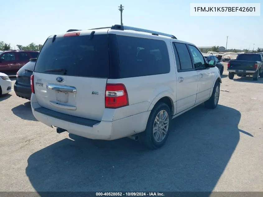 2011 Ford Expedition El Limited VIN: 1FMJK1K57BEF42601 Lot: 40528052