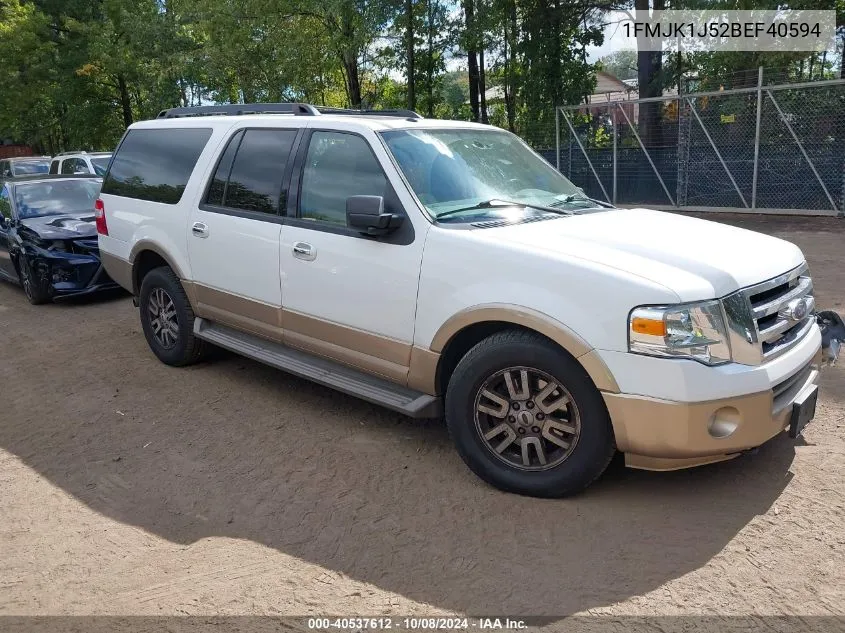 2011 Ford Expedition El Xlt VIN: 1FMJK1J52BEF40594 Lot: 40537612