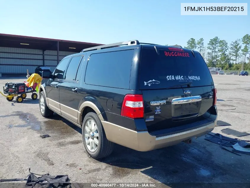 2011 Ford Expedition El Xlt/El King Ranch VIN: 1FMJK1H53BEF20215 Lot: 40560477