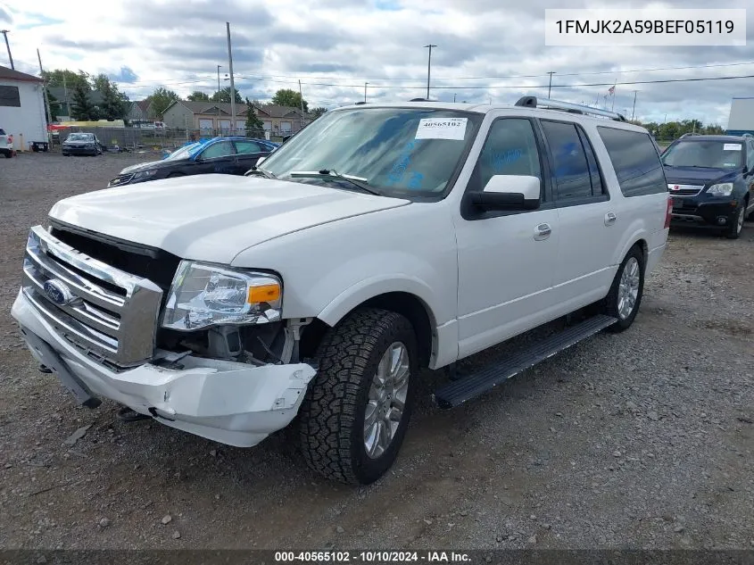 2011 Ford Expedition El Limited VIN: 1FMJK2A59BEF05119 Lot: 40565102