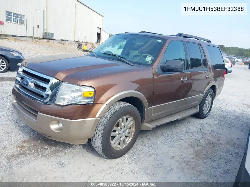 2011 Ford Expedition Xlt VIN: 1FMJU1H53BEF32388 Lot: 40583922