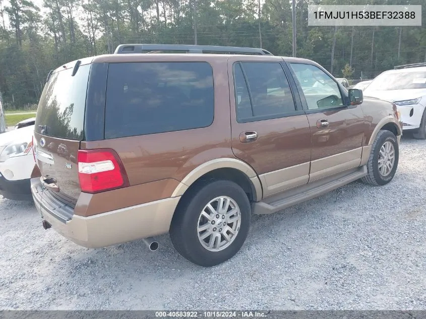 2011 Ford Expedition Xlt VIN: 1FMJU1H53BEF32388 Lot: 40583922