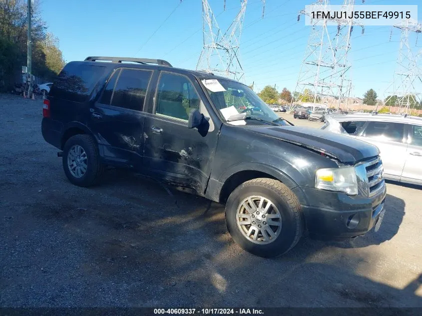 2011 Ford Expedition Xlt/King Ranch VIN: 1FMJU1J55BEF49915 Lot: 40609337