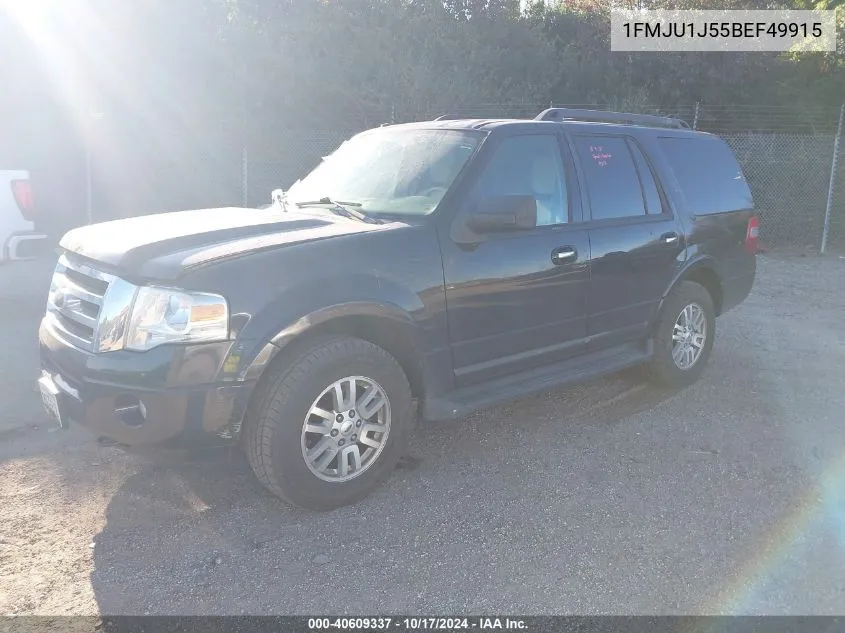 2011 Ford Expedition Xlt/King Ranch VIN: 1FMJU1J55BEF49915 Lot: 40609337