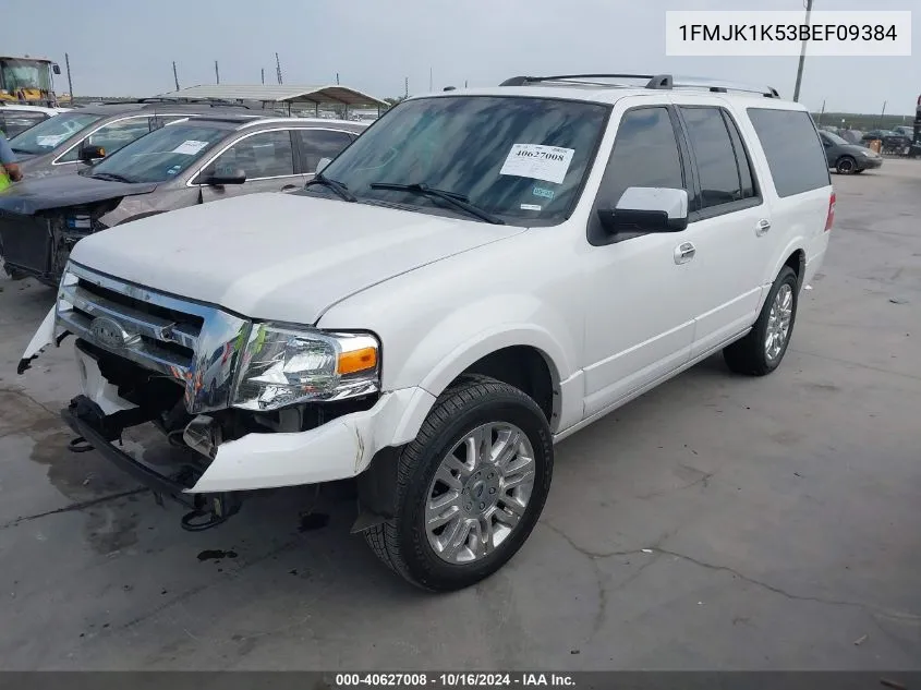 2011 Ford Expedition El Limited VIN: 1FMJK1K53BEF09384 Lot: 40627008