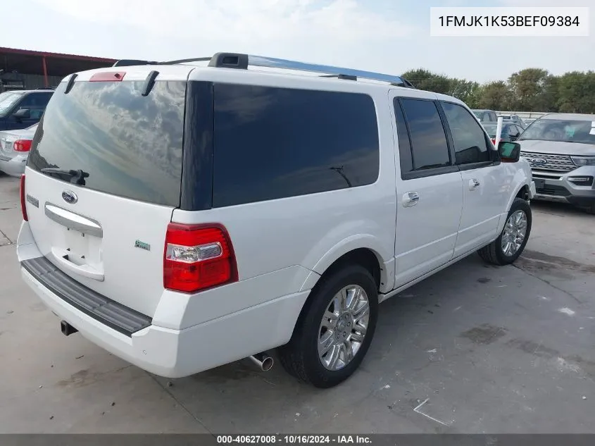 2011 Ford Expedition El Limited VIN: 1FMJK1K53BEF09384 Lot: 40627008