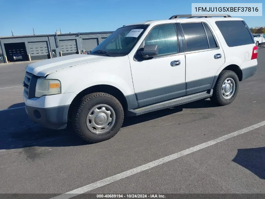 2011 Ford Expedition Xl VIN: 1FMJU1G5XBEF37816 Lot: 40689194