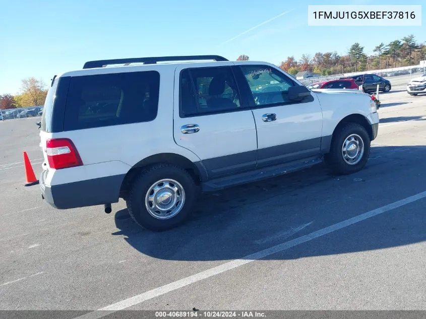 2011 Ford Expedition Xl VIN: 1FMJU1G5XBEF37816 Lot: 40689194