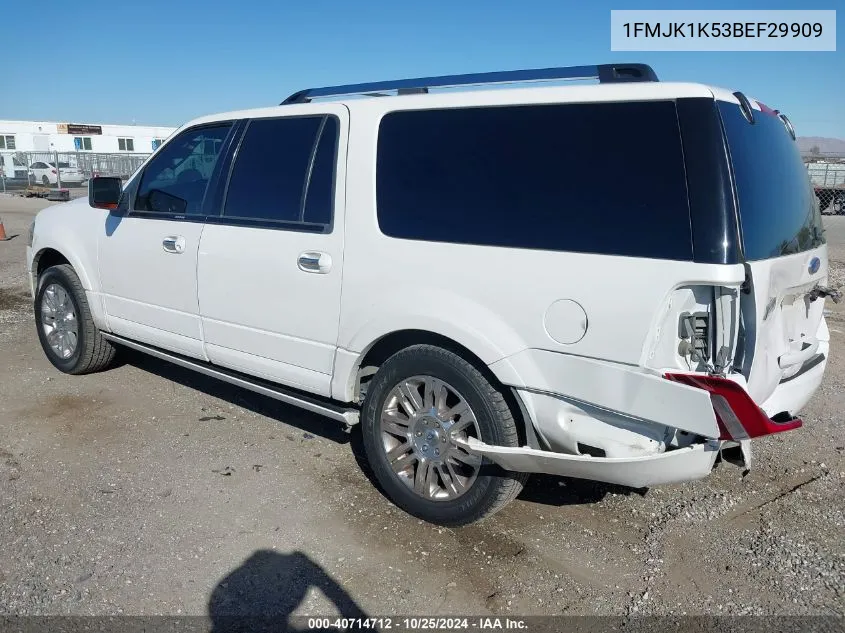 2011 Ford Expedition El Limited VIN: 1FMJK1K53BEF29909 Lot: 40714712