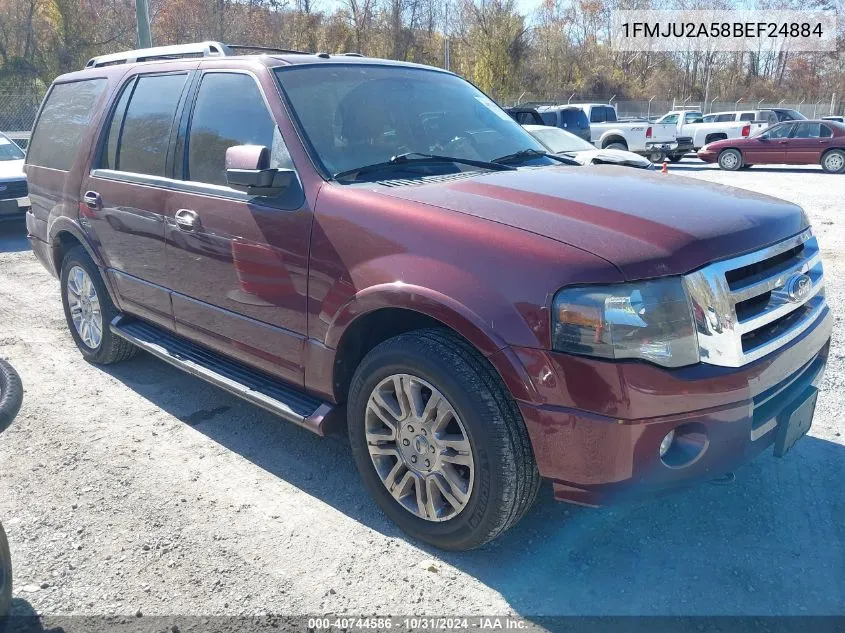 2011 Ford Expedition Limited VIN: 1FMJU2A58BEF24884 Lot: 40744586