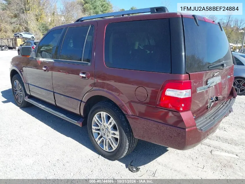 2011 Ford Expedition Limited VIN: 1FMJU2A58BEF24884 Lot: 40744586