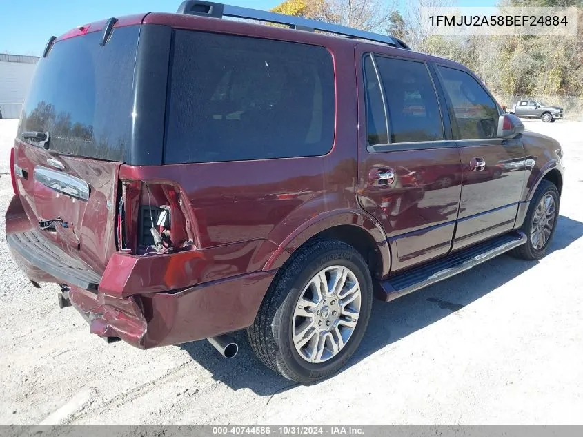 2011 Ford Expedition Limited VIN: 1FMJU2A58BEF24884 Lot: 40744586