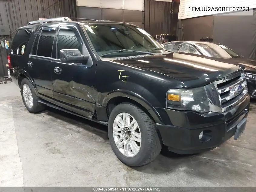 2011 Ford Expedition Limited VIN: 1FMJU2A50BEF07223 Lot: 40758941