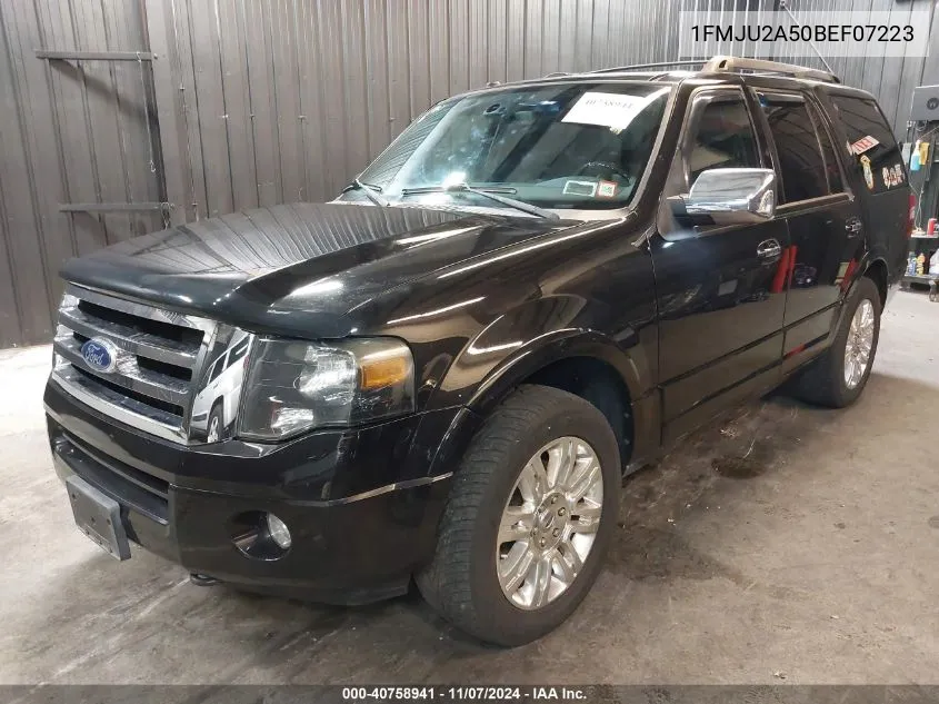 2011 Ford Expedition Limited VIN: 1FMJU2A50BEF07223 Lot: 40758941