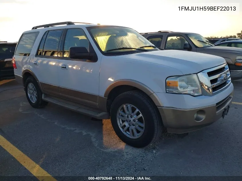 2011 Ford Expedition Xlt VIN: 1FMJU1H59BEF22013 Lot: 40792648