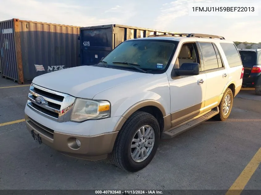 2011 Ford Expedition Xlt VIN: 1FMJU1H59BEF22013 Lot: 40792648