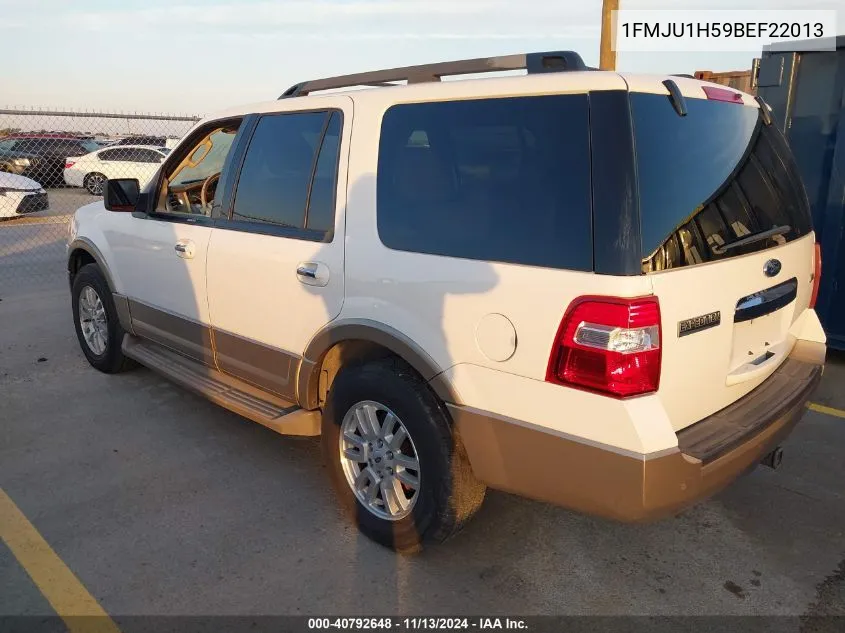 2011 Ford Expedition Xlt VIN: 1FMJU1H59BEF22013 Lot: 40792648