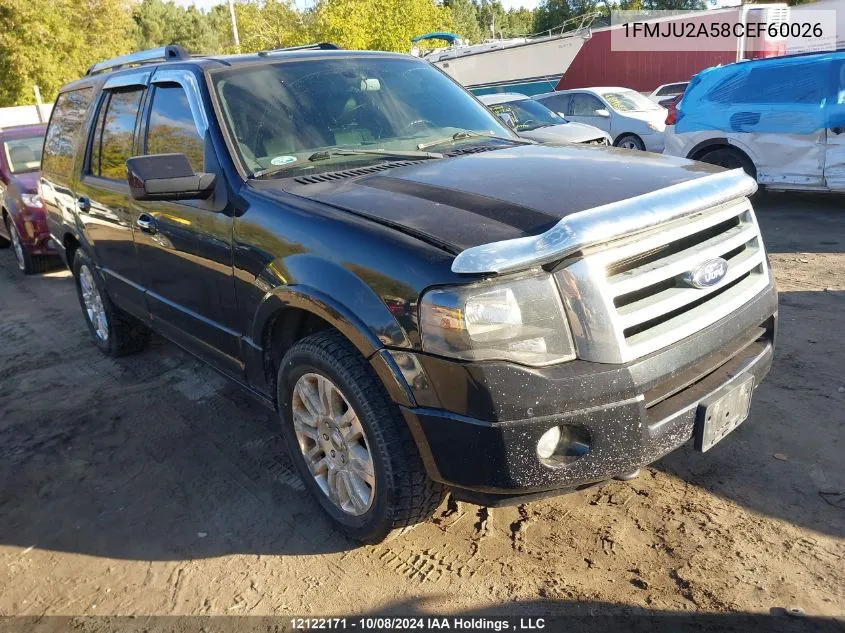 2012 Ford Expedition Limited VIN: 1FMJU2A58CEF60026 Lot: 12122171