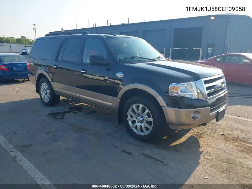 2012 Ford Expedition El King Ranch VIN: 1FMJK1J58CEF09058 Lot: 40046662