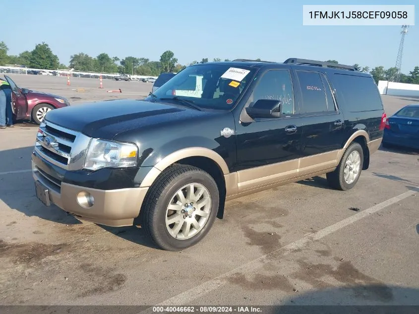 2012 Ford Expedition El King Ranch VIN: 1FMJK1J58CEF09058 Lot: 40046662