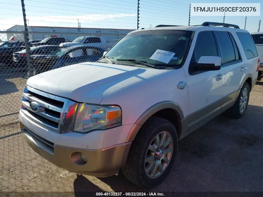 2012 Ford Expedition King Ranch VIN: 1FMJU1H50CEF20376 Lot: 40132237