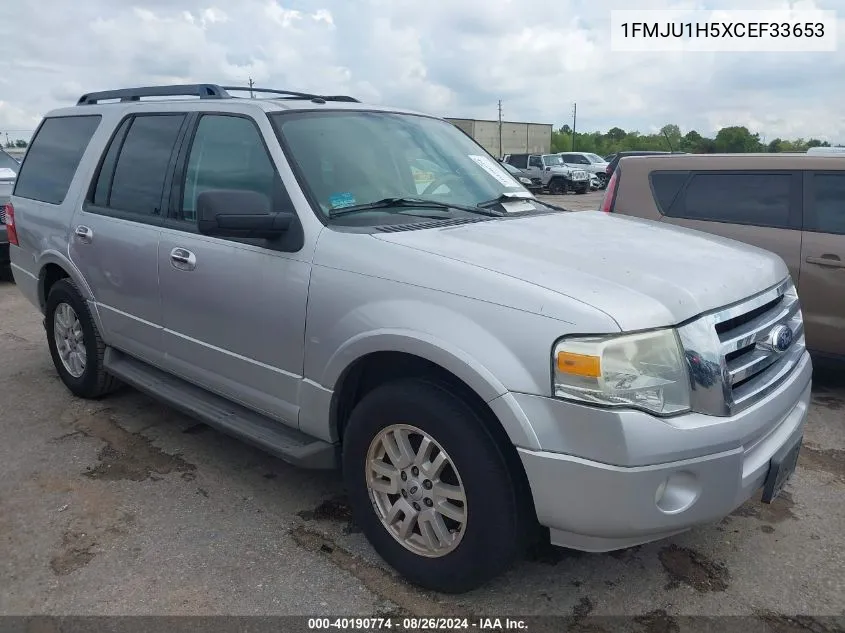 2012 Ford Expedition Xlt VIN: 1FMJU1H5XCEF33653 Lot: 40190774