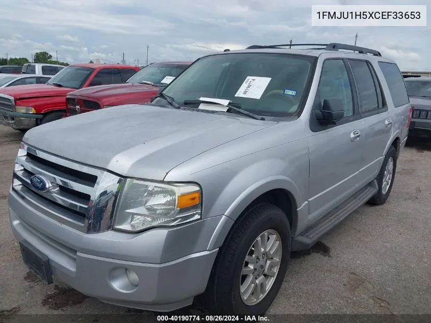 2012 Ford Expedition Xlt VIN: 1FMJU1H5XCEF33653 Lot: 40190774