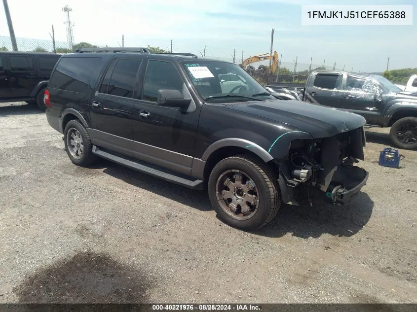 2012 Ford Expedition El Xlt VIN: 1FMJK1J51CEF65388 Lot: 40221976