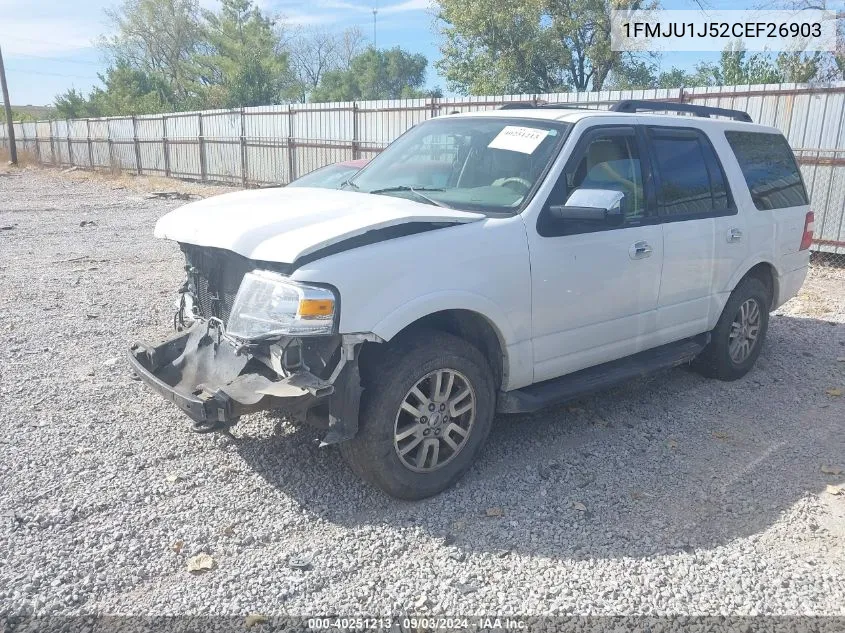 2012 Ford Expedition Xlt VIN: 1FMJU1J52CEF26903 Lot: 40251213